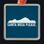 Santa Rosa California Bitte Ornament Aus Metall<br><div class="desc">Santa Rosa California in Sonoma Landkreis bietet unzählige Möglichkeiten im Freien,  Kajak,  Kanu und Standboarding sind auf dem russischen Fluss beliebt und Wanderwege und Radwege sind überall.</div>