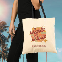 Santa Rosa City California Retro Vintag