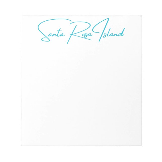 Santa Rosa Island Notepad Notizblock (Vorderseite)