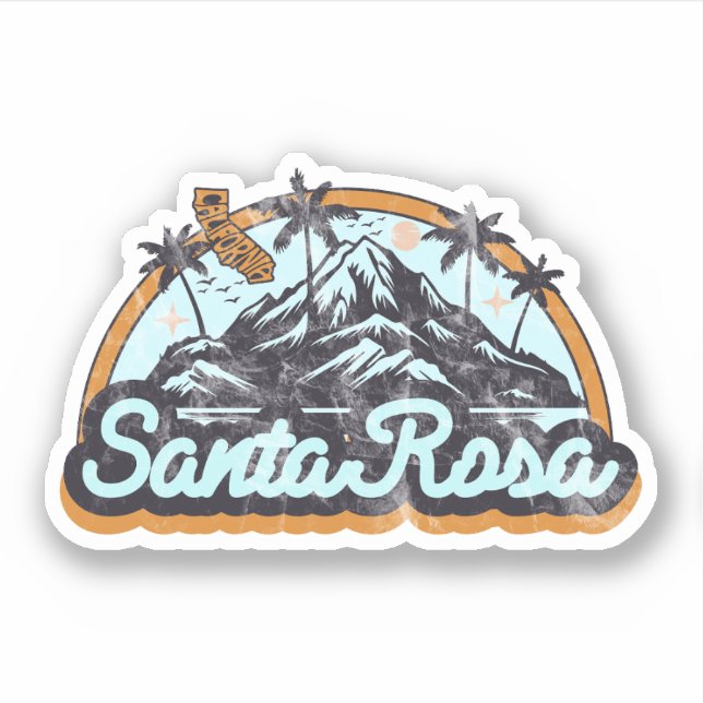 Santa Rosa, Kalifornien Aufkleber (Vorderseite)
