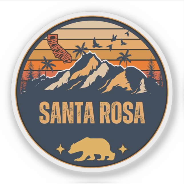 Santa Rosa, Kalifornien Aufkleber (Vorderseite)