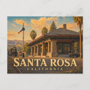 Santa Rosa Kalifornien Vintage-Reisepostkarte Postkarte