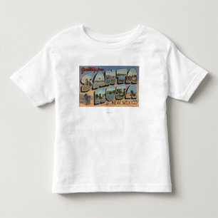Santa Rosa, New Mexiko - große Buchstabe-Szenen Kleinkind T-shirt