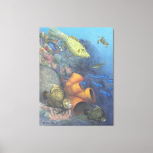 Santa Rosa Wall 2 Kunstgewerbelte Canvas Print Leinwanddruck