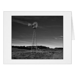 "Santa- Rosahochebene-Windmühle" Schwarzweiss