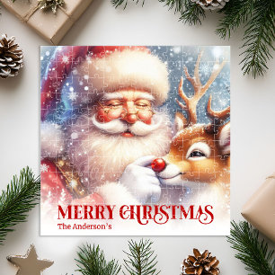 Santa Rudolph Benutzerdefiniertes Weihnachtsrätsel