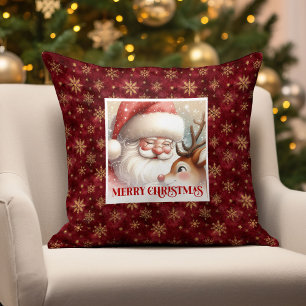 Santa Rudolph Festif Noël Oreiller Hiver Wonderlan