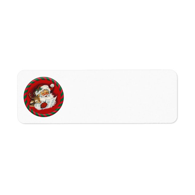 Santa & Rudy Vintag Address Labels (Vorne)