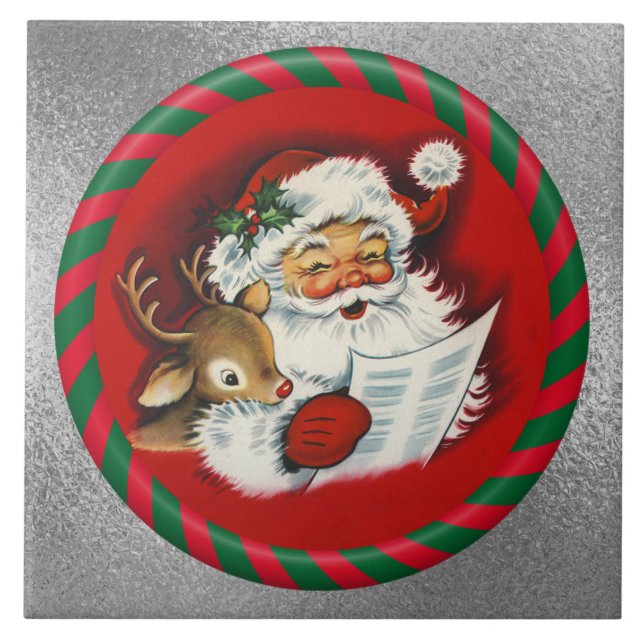 Santa & Rudy Vintag Tile Fliese (Vorderseite)