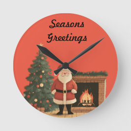 Santa Runde Wanduhr