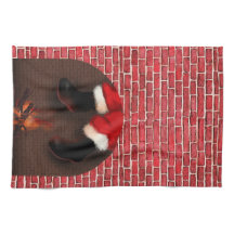 Santa runter den Kamin