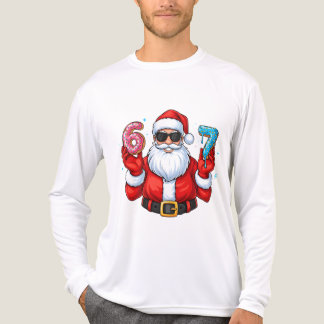Santa’s 6 & 7 Donut Party Tri-Blend Shirt