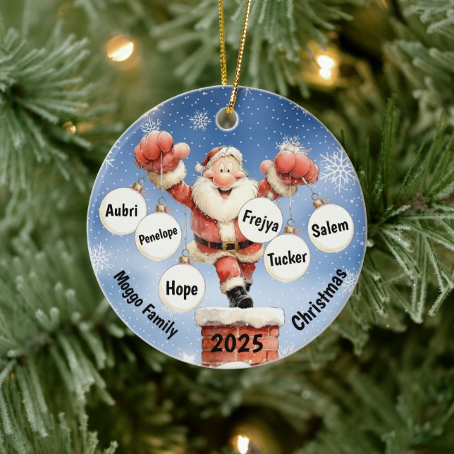 Santa’s Festive Chimney Ornament (Baum)