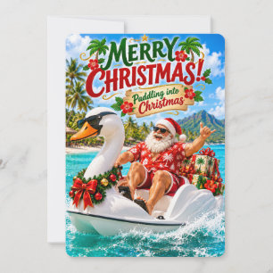 Santa’s fröhliche Abenteuer Weihnachten paddeln