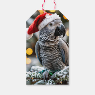 Santa’s kleiner afrikanischer Grauhelfer Geschenkanhänger