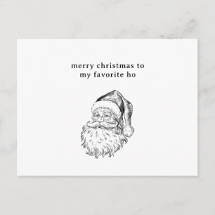 Santa’s Lieblings-„Ho“-Weihnachtskarte  Feiertagspostkarte