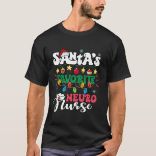Santa s Lieblings Neuro Nurie Weihnachtsmannmütze T-Shirt