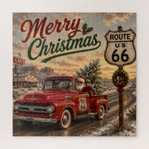 Santa’s Route 66 Weihnachts-Puzzle