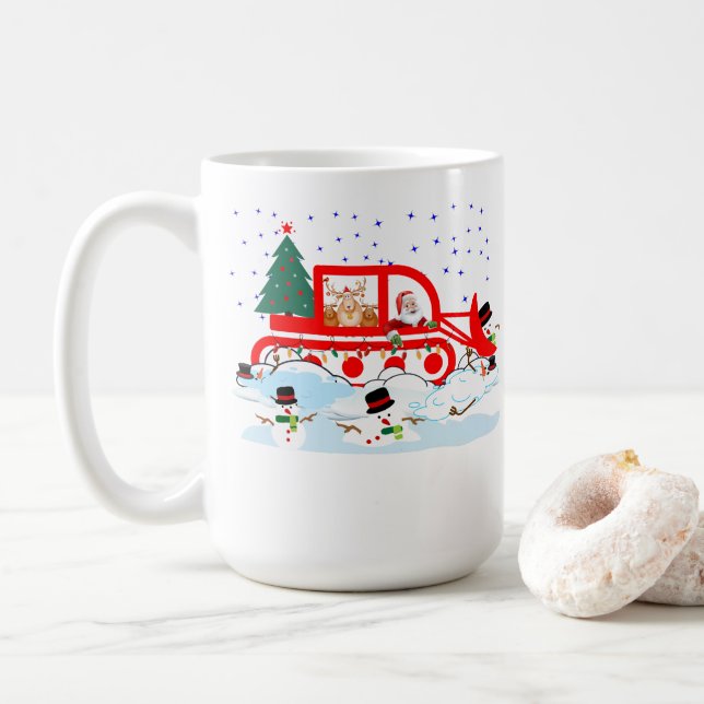 Santa’s Snowplow Shenanigans – Wreck the Halls! Kaffeetasse (Mit Donut)