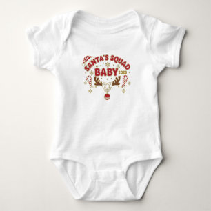 Santa’s Squad – Baby 2025 Süßes Weihnachtsbaby Strampler