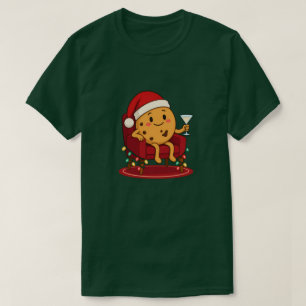Santa sagt, es ist Zeit für Milch und Kekse T-Shirt