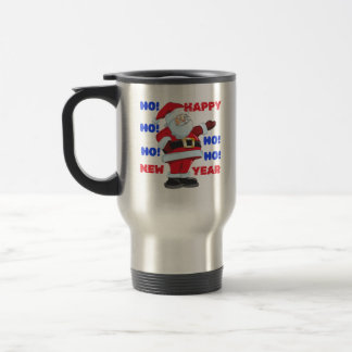 SANTA SAGT; GLÜCKLICH NEUES JAHR. HO! HO! HO! REISEBECHER