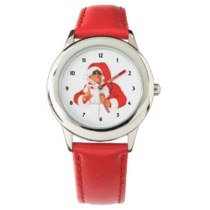 Santa sagt Pst... Schau Armbanduhr