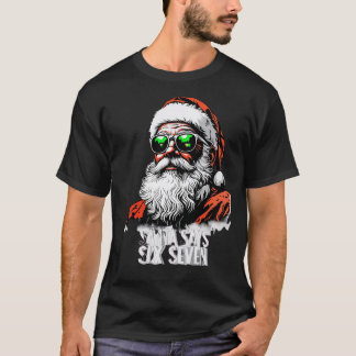 Santa sagt sechs sieben Vintage Weihnachten Santa- T-Shirt