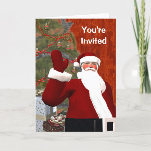 Santa sagt, Sie sind eingeladen Einladung
