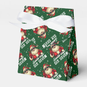 Santa sagt SIX SEVEN – Lustiges Weihnachts-Meme Geschenkschachtel