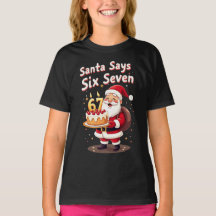 Santa sagt Six Seven Meme – Lustiger Santa hält