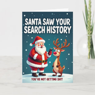 Santa sah Ihre Geschichtskarte Karte