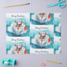 Santa Sailing – Tropical Christmas by the Sea Seidenpapier