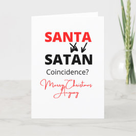 Santa Satan Feiertagskarte