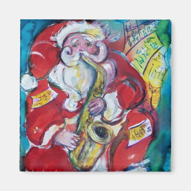 SANTA & SAX, CHRISTMAS-PARTY MAGNET (Vorne)