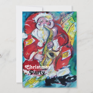 SANTA & SAX, WEIHNACHTSPARTY EINLADUNG
