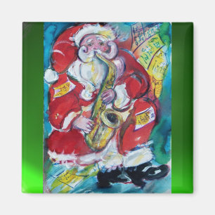 SANTA & SAX, WEIHNACHTSPARTY MAGNET