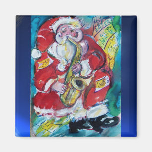 SANTA & SAX, WEIHNACHTSPARTY MAGNET