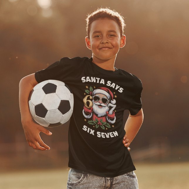 Santa Says 6-7 Six Seven Meme Christmas T-Shirt (Von Creator hochgeladen)