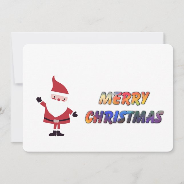 Santa says Merry Christmas - Personalize photo (Vorderseite)
