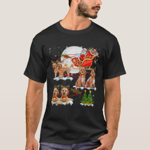 Santa Schlitten Rentier Cockapoos Weihnachtsbaum H T-Shirt