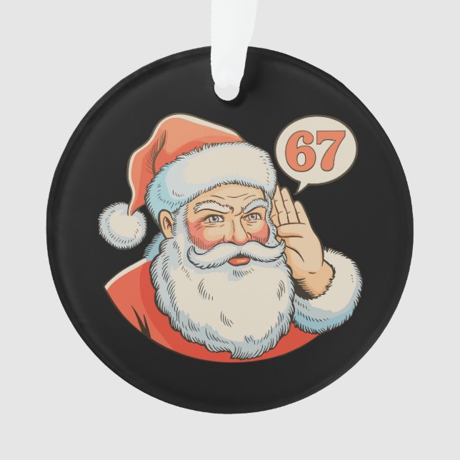 Santa Six Seven 6 7 67 Christmas Funny Xmas Meme (devant)