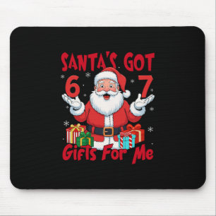 Santa Six Seven Meme Weihnachten Gen Z Meme Mousepad