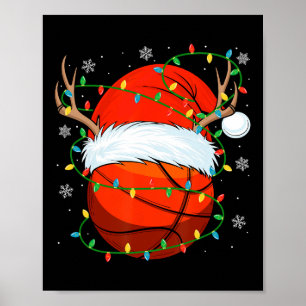 Santa Sketll Ll Weihnachtsbeleuchtung Weihnachten Poster