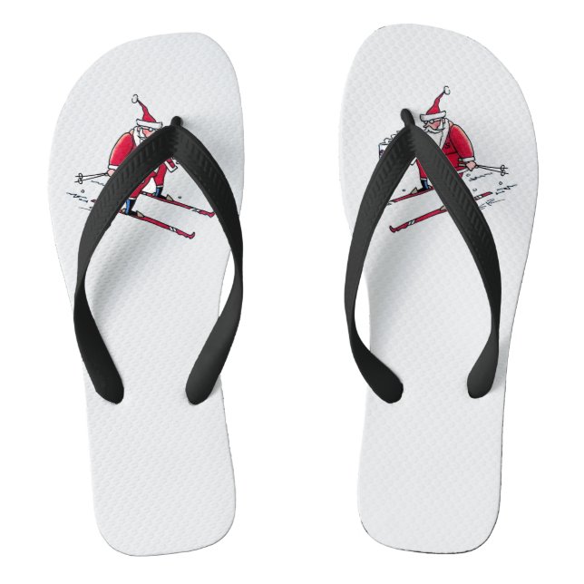 Santa Skiing weite Flip Flops (Fußbett)