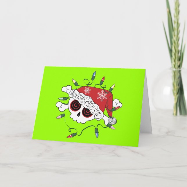 Santa Skin Feiertagskarte (Vorderseite)