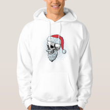 Santa Skull Claus: Festes Fusion T-Shirt