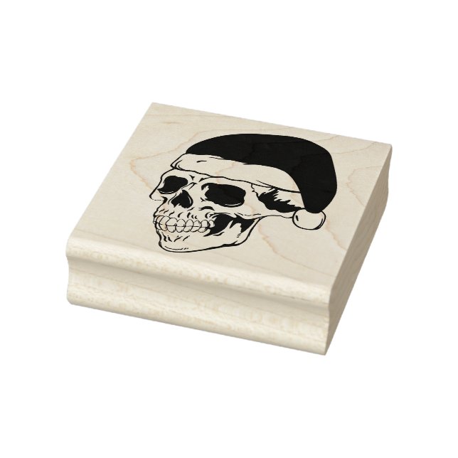 Santa Skull Gummistempel (Stempel)