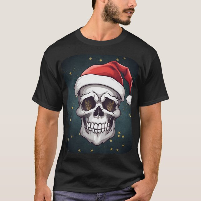 Santa Skull T - Shirt (Vorderseite)