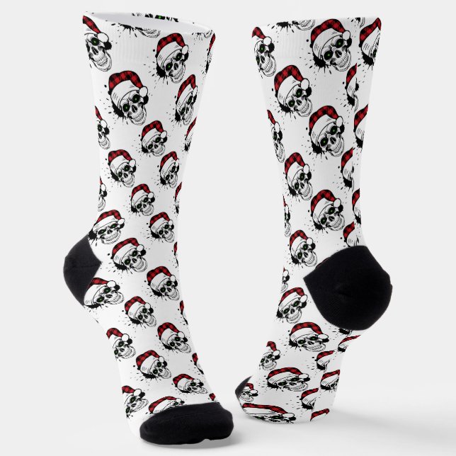 Santa Skulls Socken (Gewinkelt)